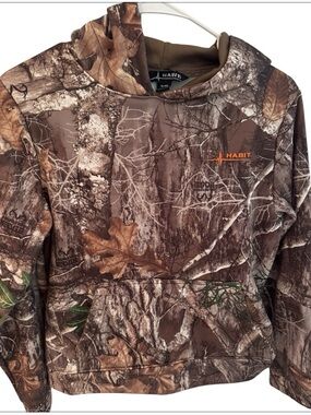 Realtree Habit Kids' Camo Hoodie Sweatshirt - Brown